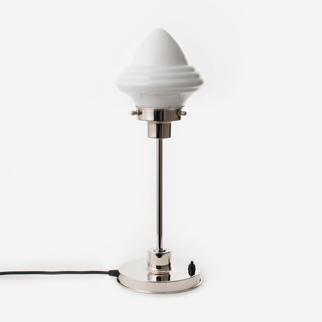 Slim Table Lamp Acorn Small 20's Nickel