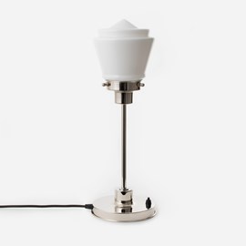 Slim Table Lamp Komeet 20's Nickel