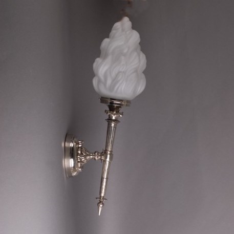 Castle Wall Lamp Torch Large With, Torch Glass Lamp Shades
