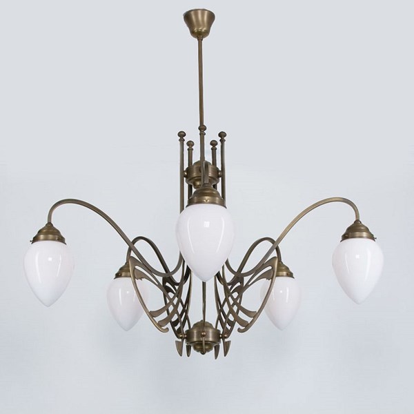 Victor Horta Chandelier Elegance