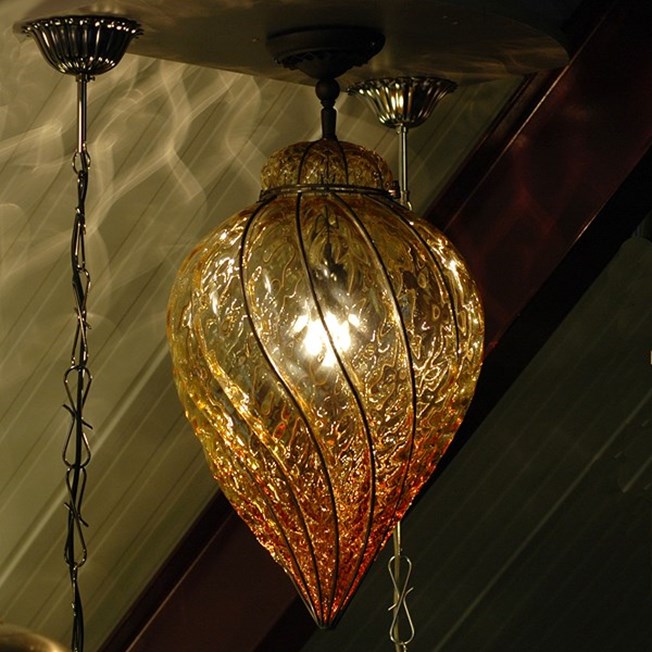 Atmospheric Impression Venetian Extended Ceiling Lamp Torsi