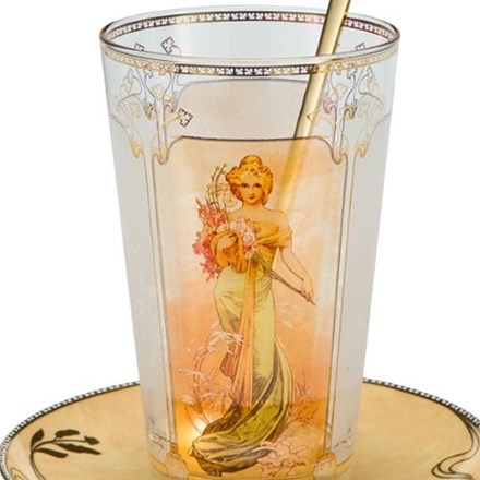 Detail Mucha Latte Macchiato Set Spring