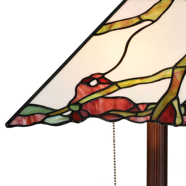 Tiffany Floor Lamp Exotic Maple
