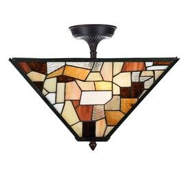 Tiffany  Elongated  Ceiling Lamp Fallingwater