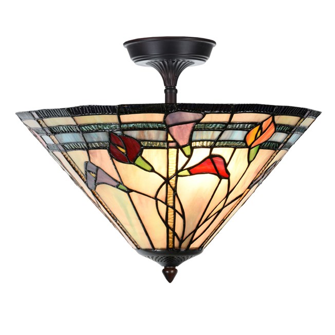 Tiffany  Elongated  Ceiling Lamp Calla
