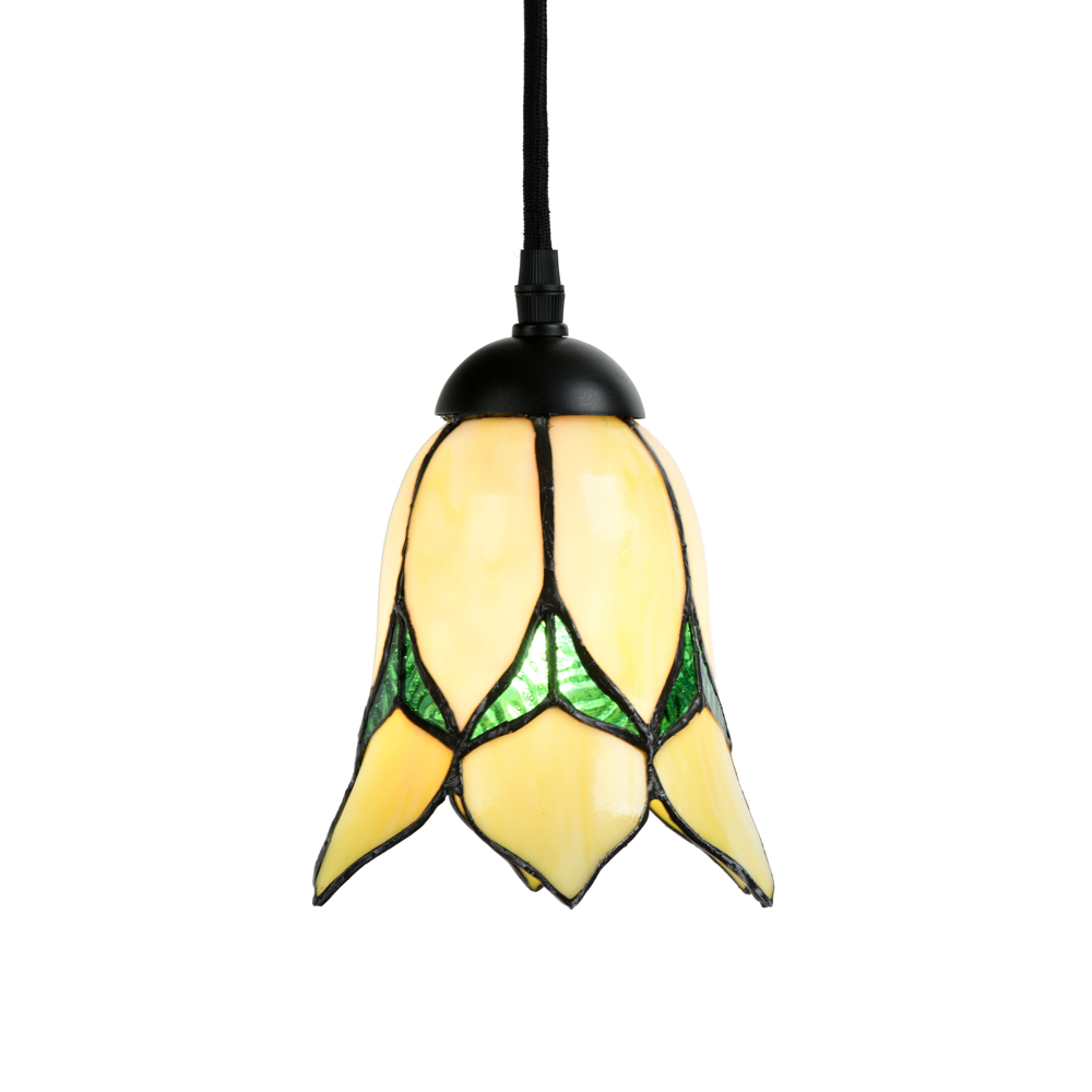Tiffany Pendant Lamp Lovely Flower Yellow