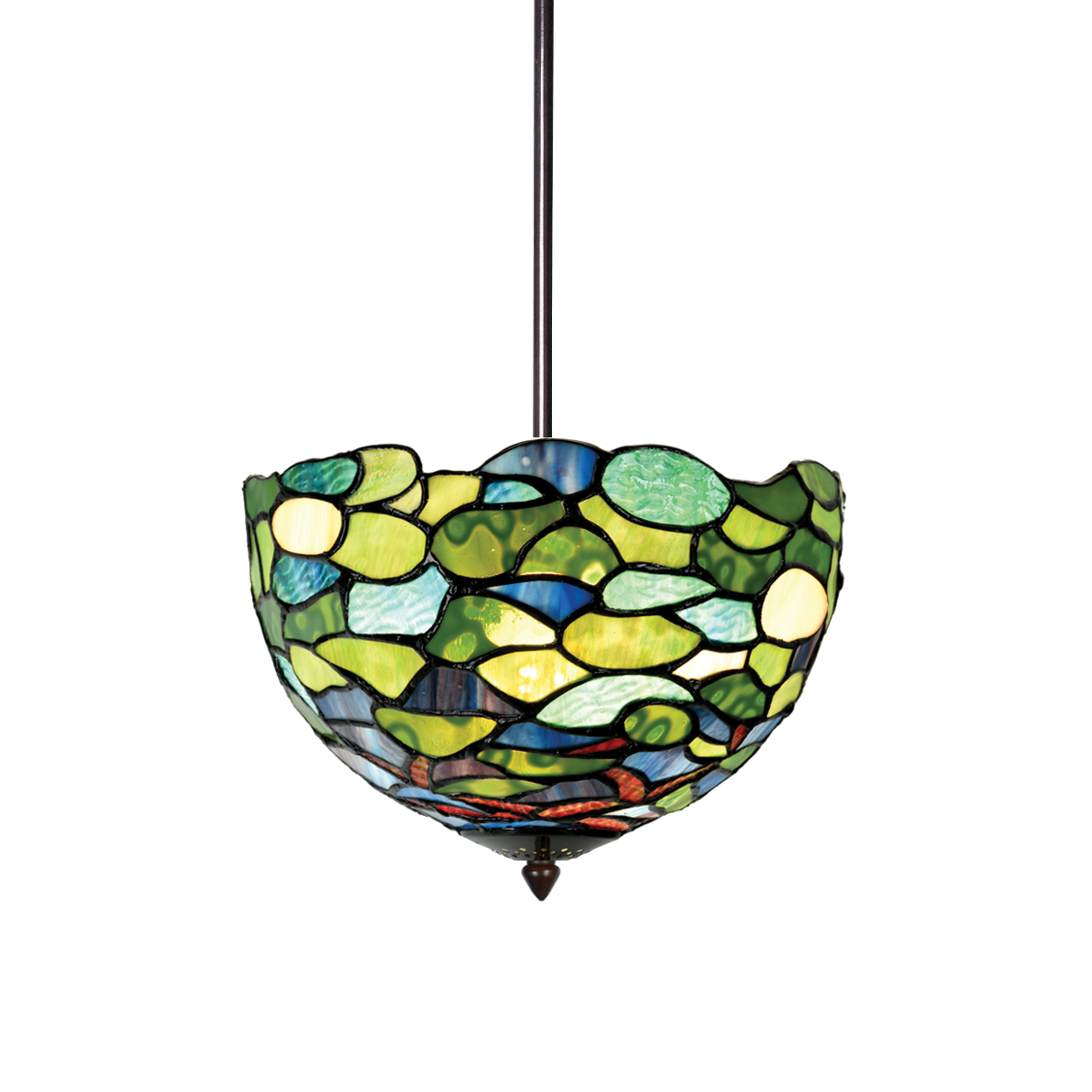 Tiffany Angular Pendant Lamp Hydrangea