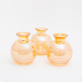 Set of 3 vases Golden Touch