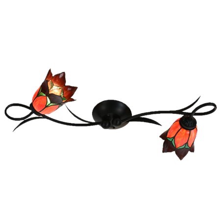 Tiffany Wall Lamp/Ceiling Lamp Lovely Flower Red 2