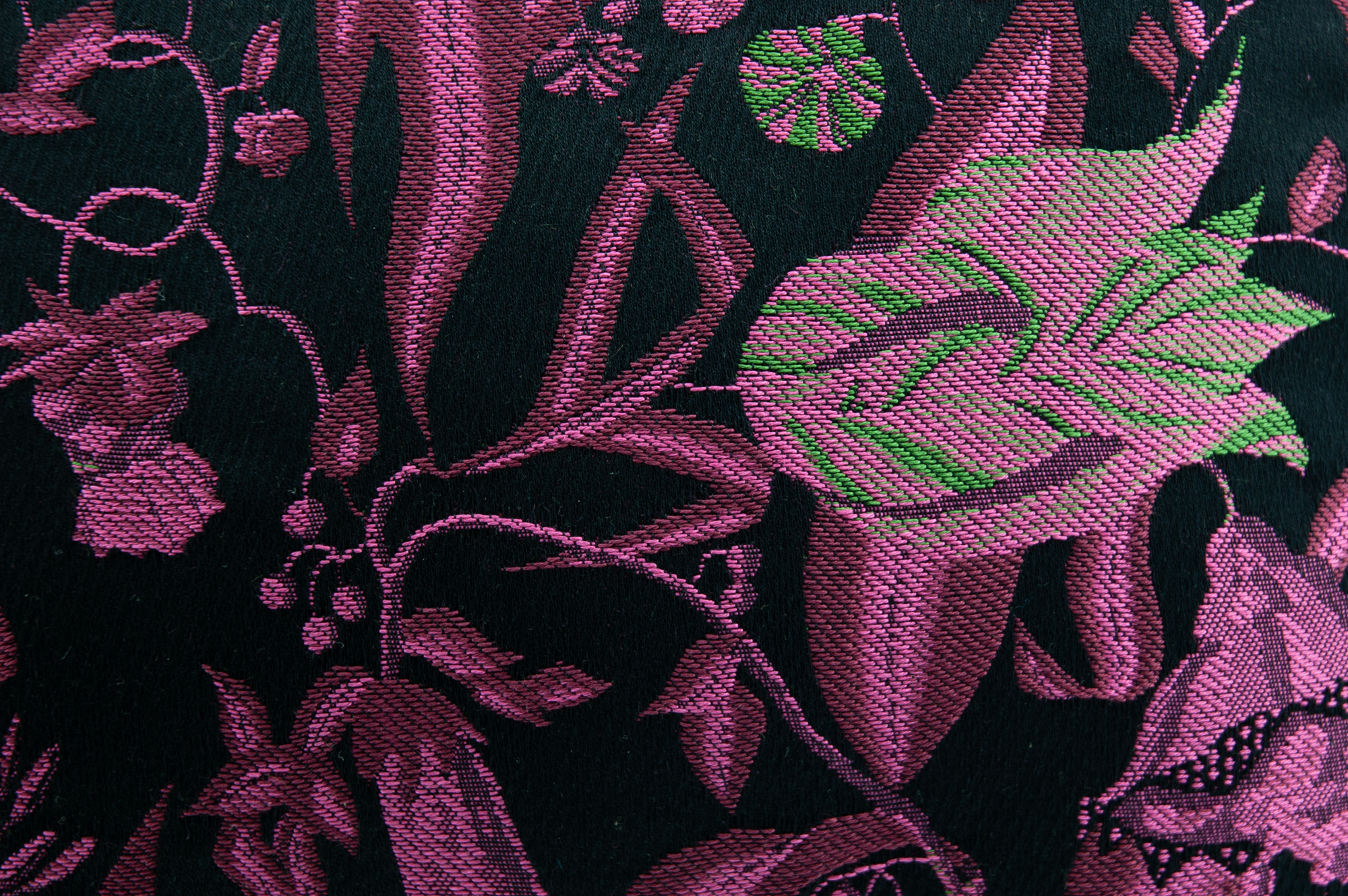 Cushion Silk Flower Fuchsia