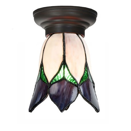 Tiffany Ceiling Lamp Small Lovely Flower Purple
