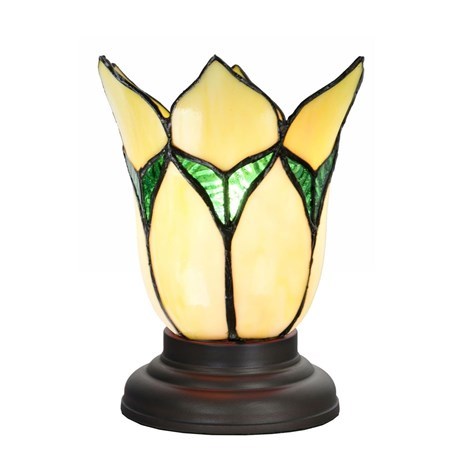 Tiffany Low Table Lamp Lovely Flower Yellow